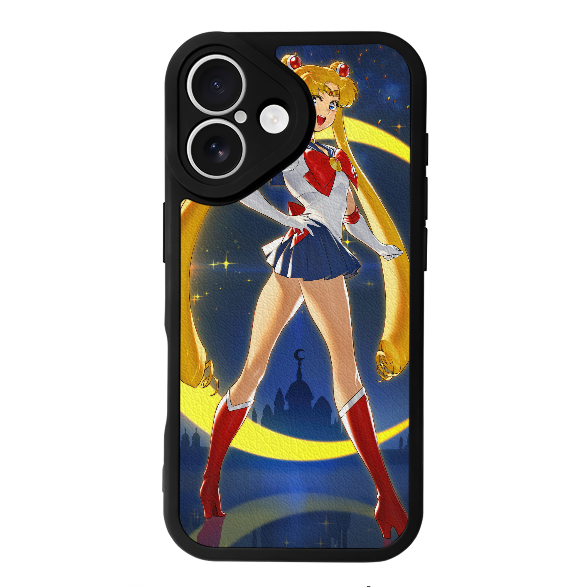 （画像用） 美少女戦士セーラームーン Sailor Moon 【iPhone 16シリーズ対応】シリコンスマホケース（レザー調） 材質：シリコン